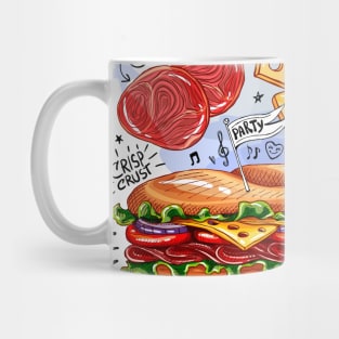 Food poster cooking delicious sandwich recipe tasty print posterart Mug